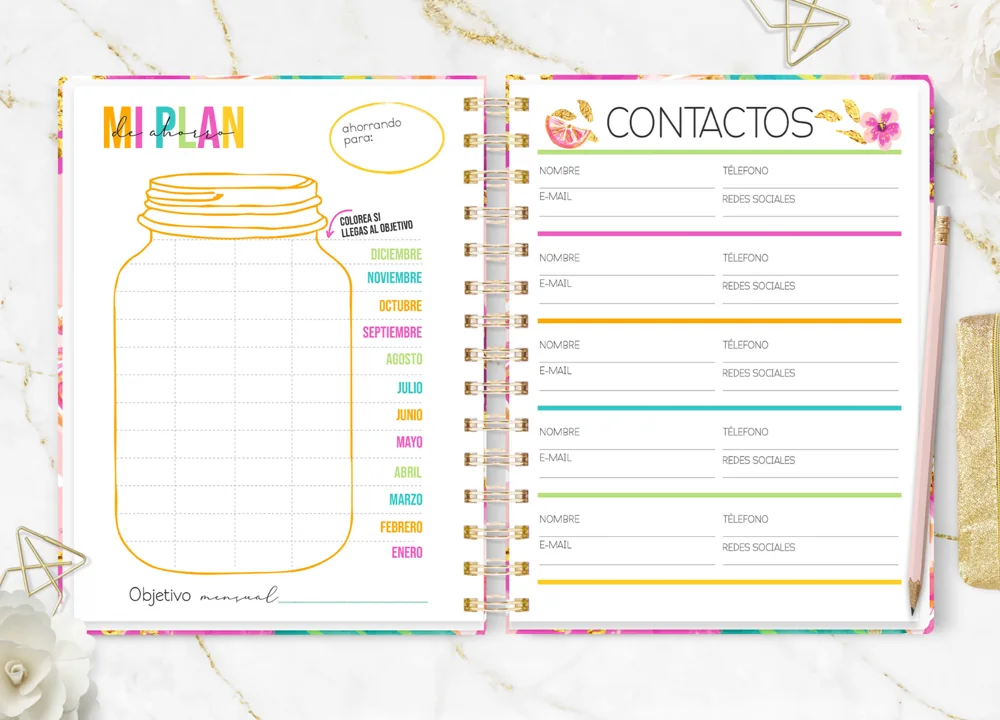 Interior de la agenda Hello Summer 2027